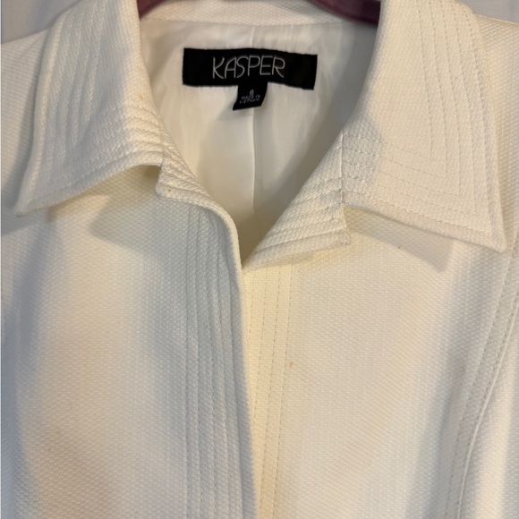 Kasper Cream Tailored Blazer Size 6 Classic Workwear Jacket - Picture 5 of 12